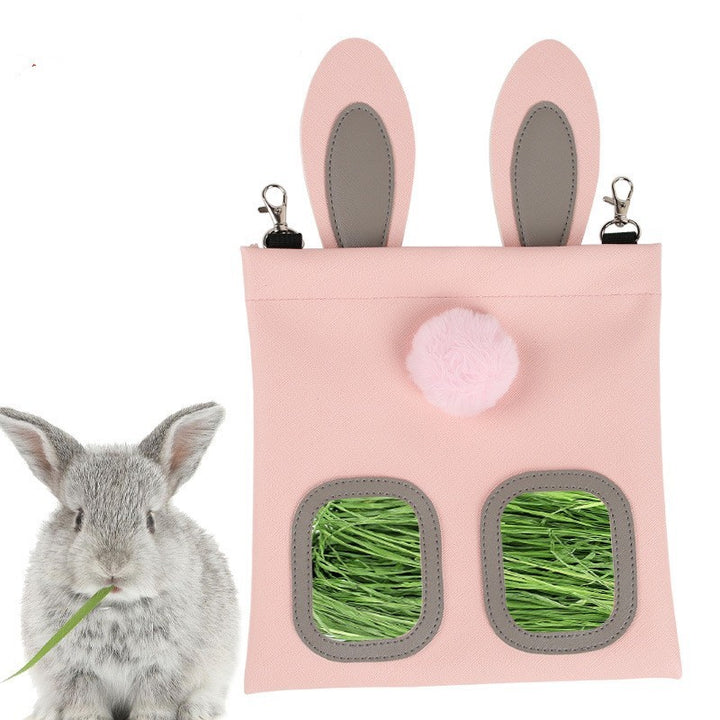 Cute Straw Bag Bunny Totoro Hamster Feeder