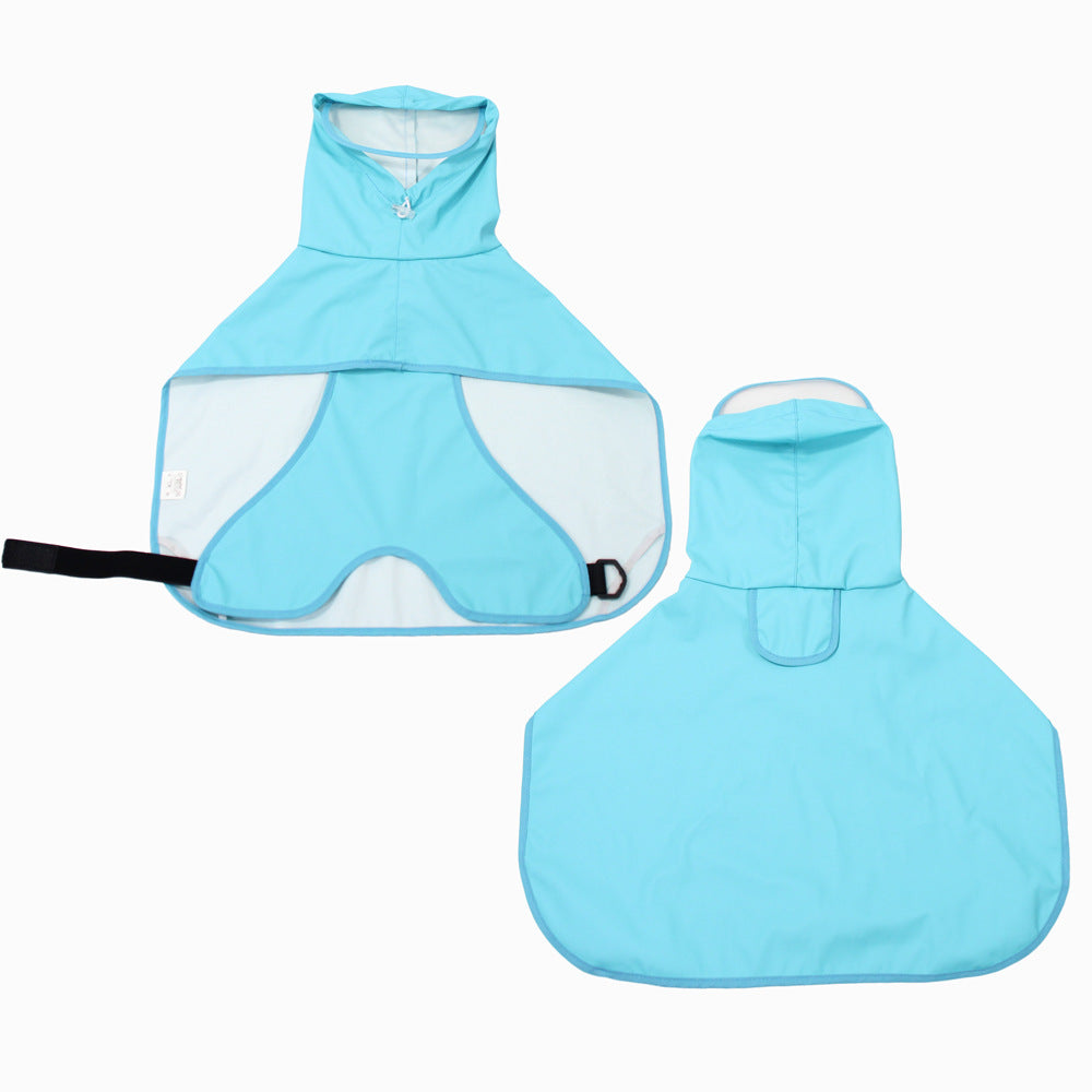 Dog Raincoat Transparent With Bellyband