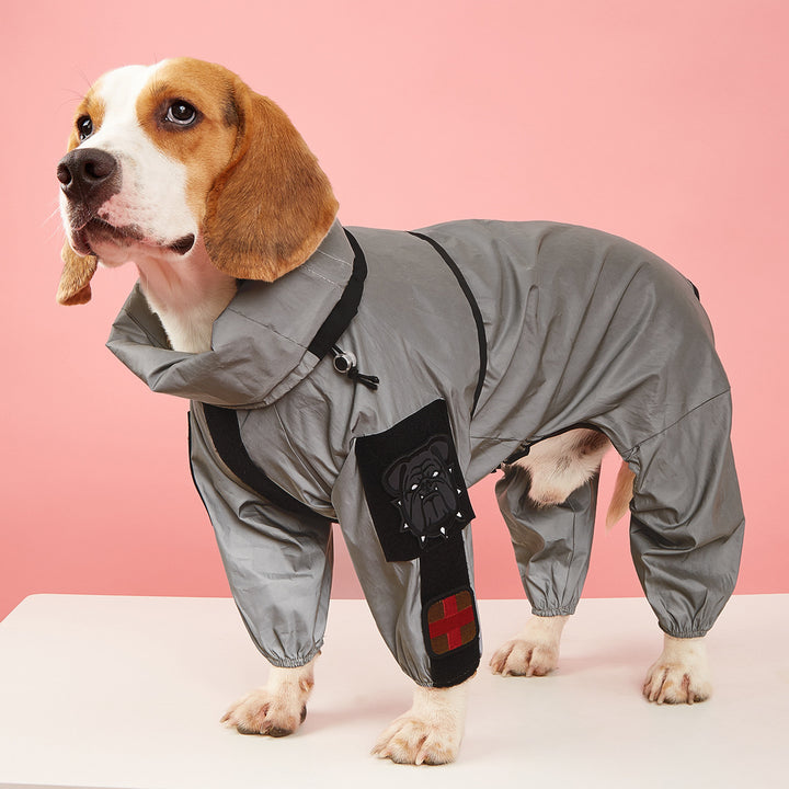 Pet Reflective All-inclusive Four-legged Raincoat