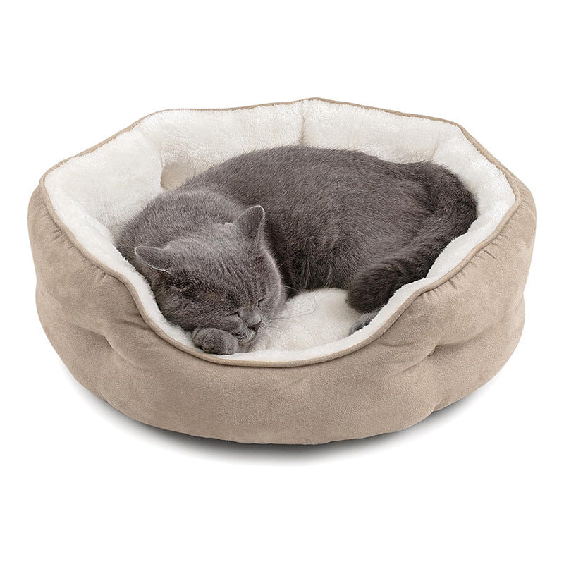 Pet Dog Accessories Soft Round Bed