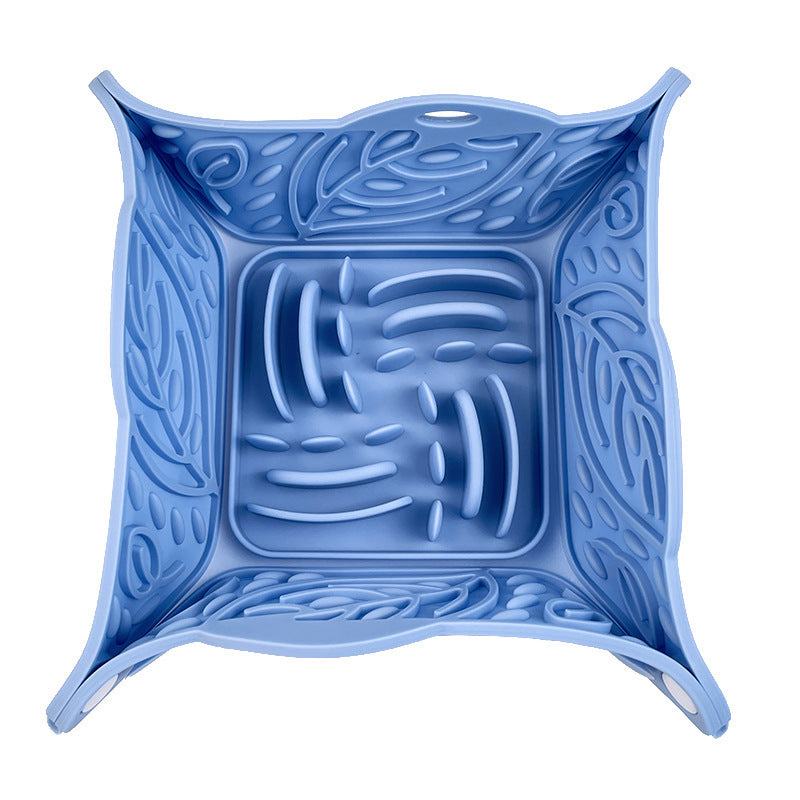 Pet Silicone Foldable Slow Food Feeding Bowl