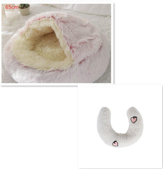 2 In 1 Soft Long Plush Bed