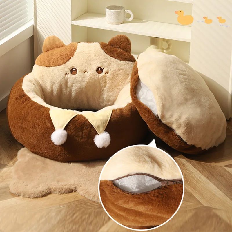 Cats Sofa Round Mattress Bed