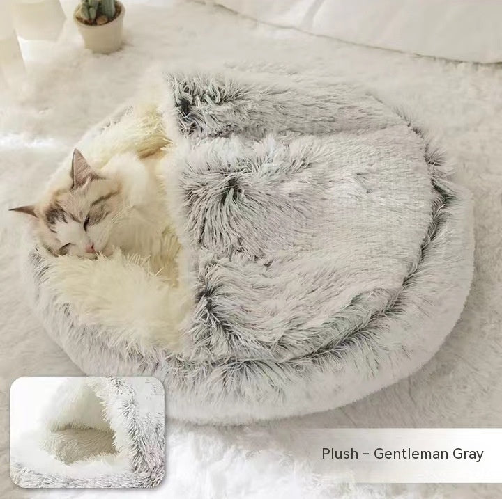 2 In 1 Soft Long Plush Bed