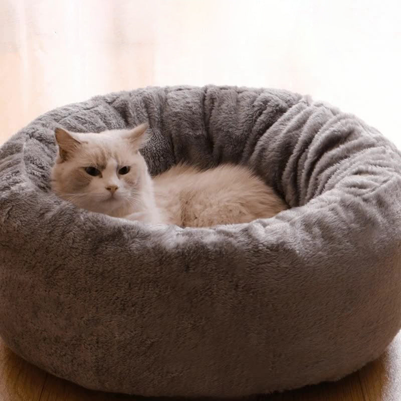 Pet Bed Long Plush Donut
