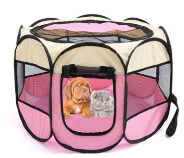 Folding Octagonal Pet Fence Oxford bag