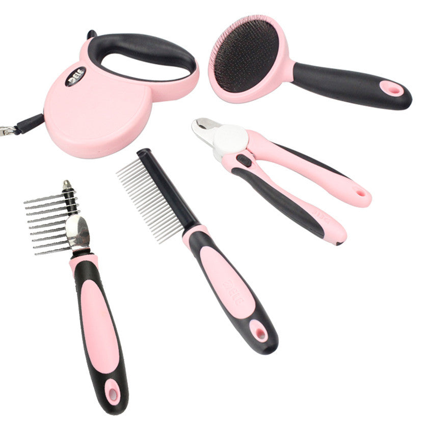 Pet Comb Nail Scissors Brush Set