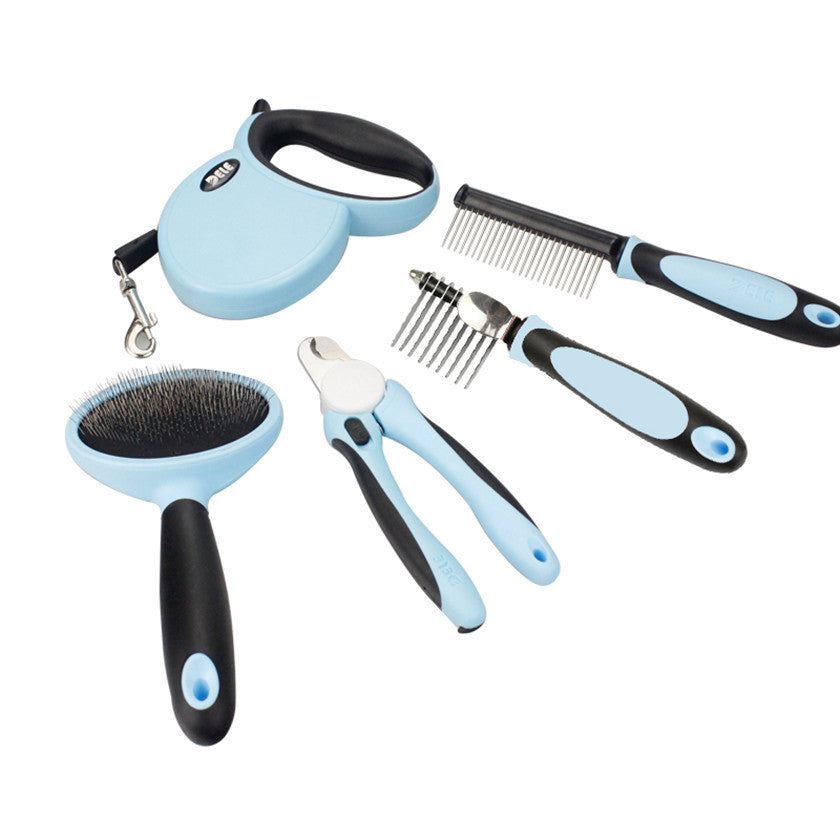 Pet Comb Nail Scissors Brush Set