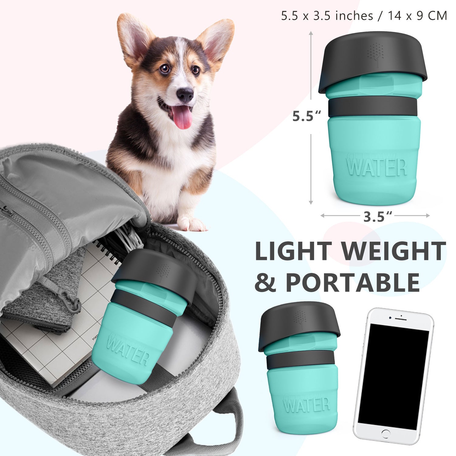 Pet Outdoor Foldable Bottle Dog Travel