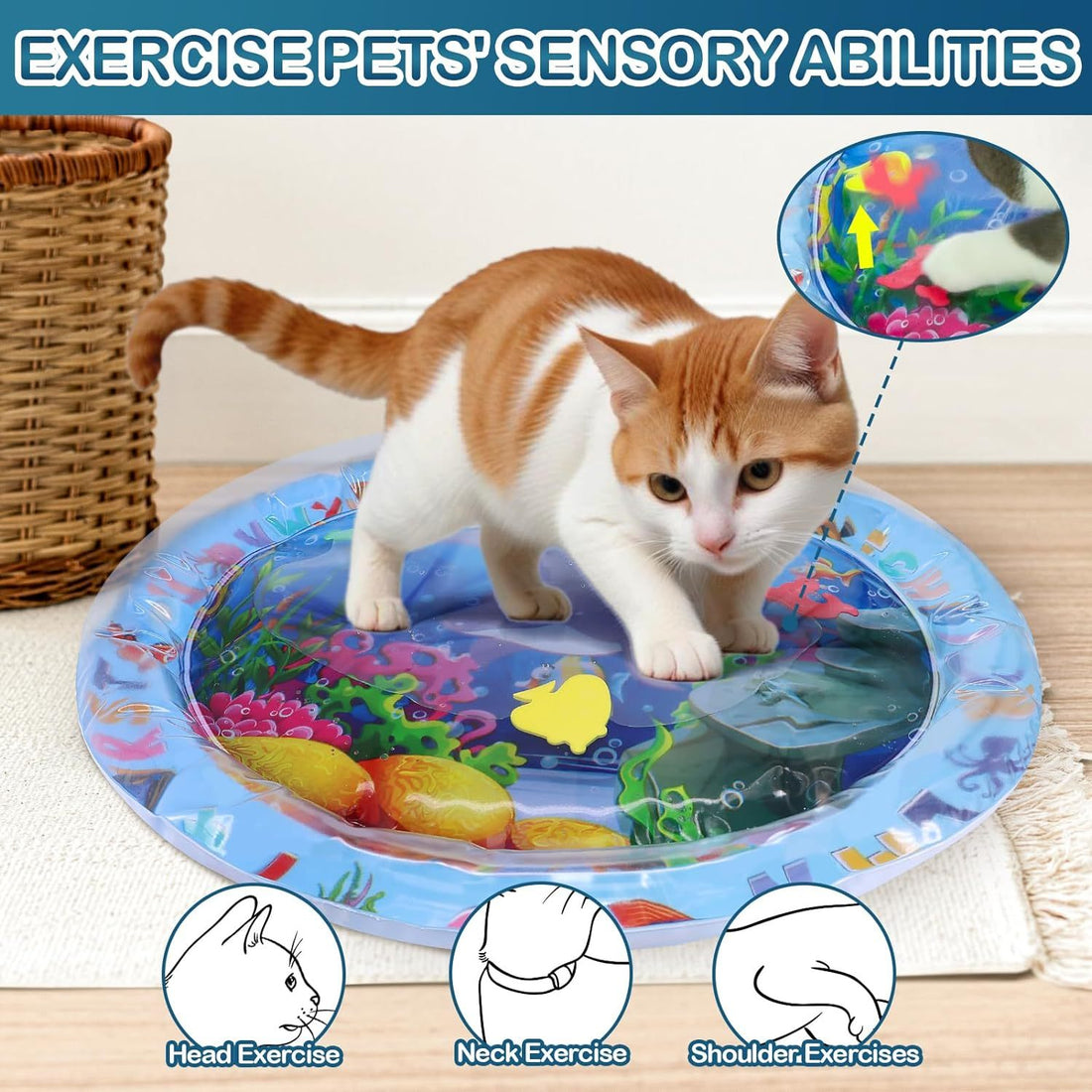 Water Sensory Playmat For Cats Toy
