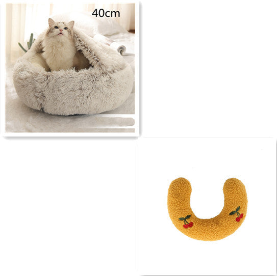 2 In 1 Soft Long Plush Bed