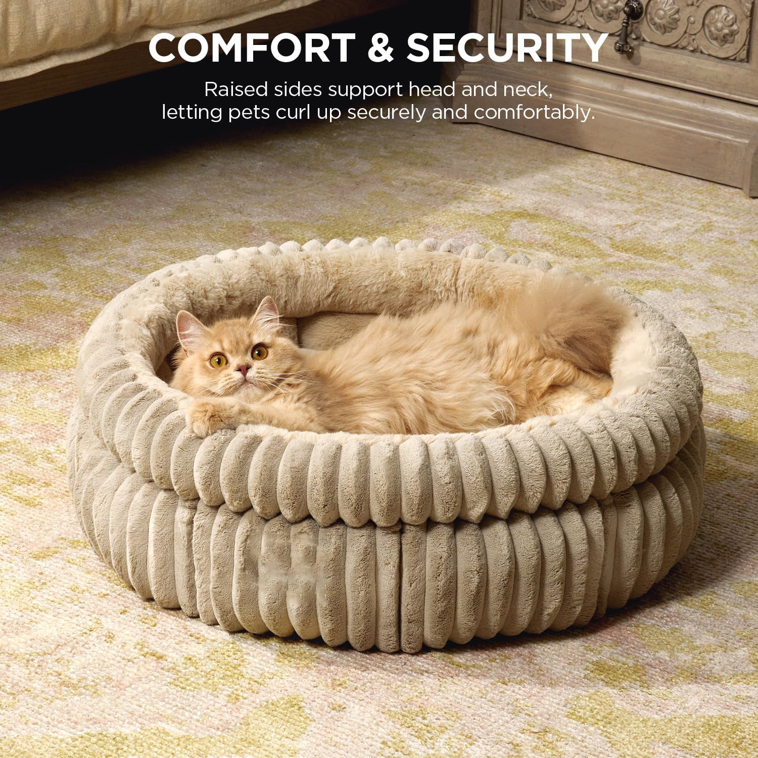 Cat Bed Kitten Bed Washable Round Bed
