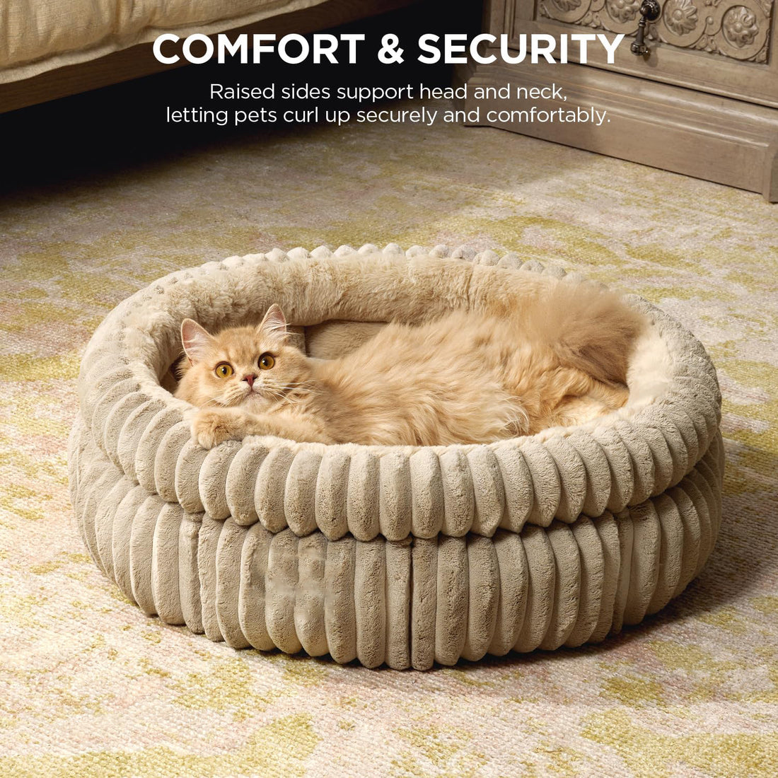 Cat Bed Kitten Bed Washable Round Bed