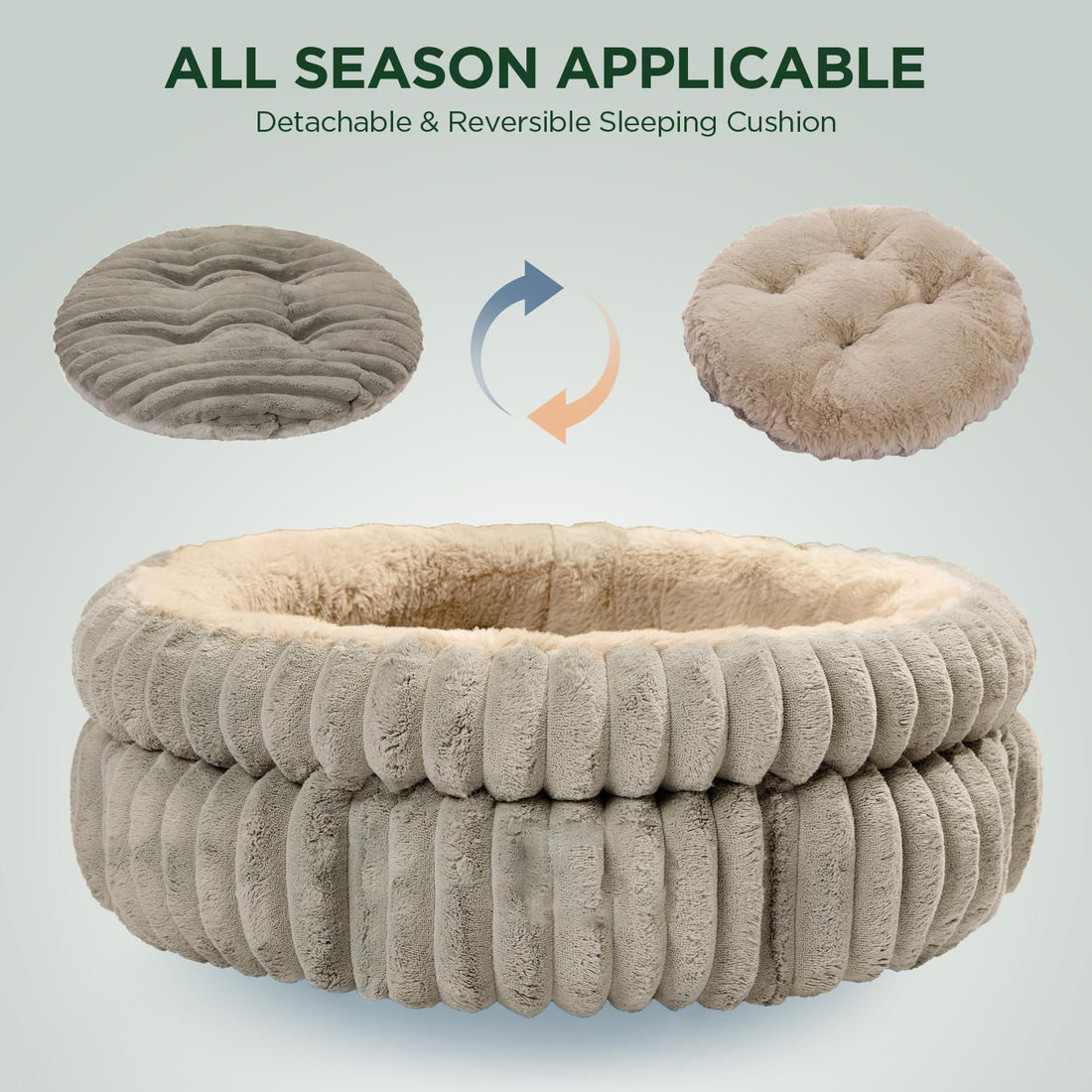 Cat Bed Kitten Bed Washable Round Bed