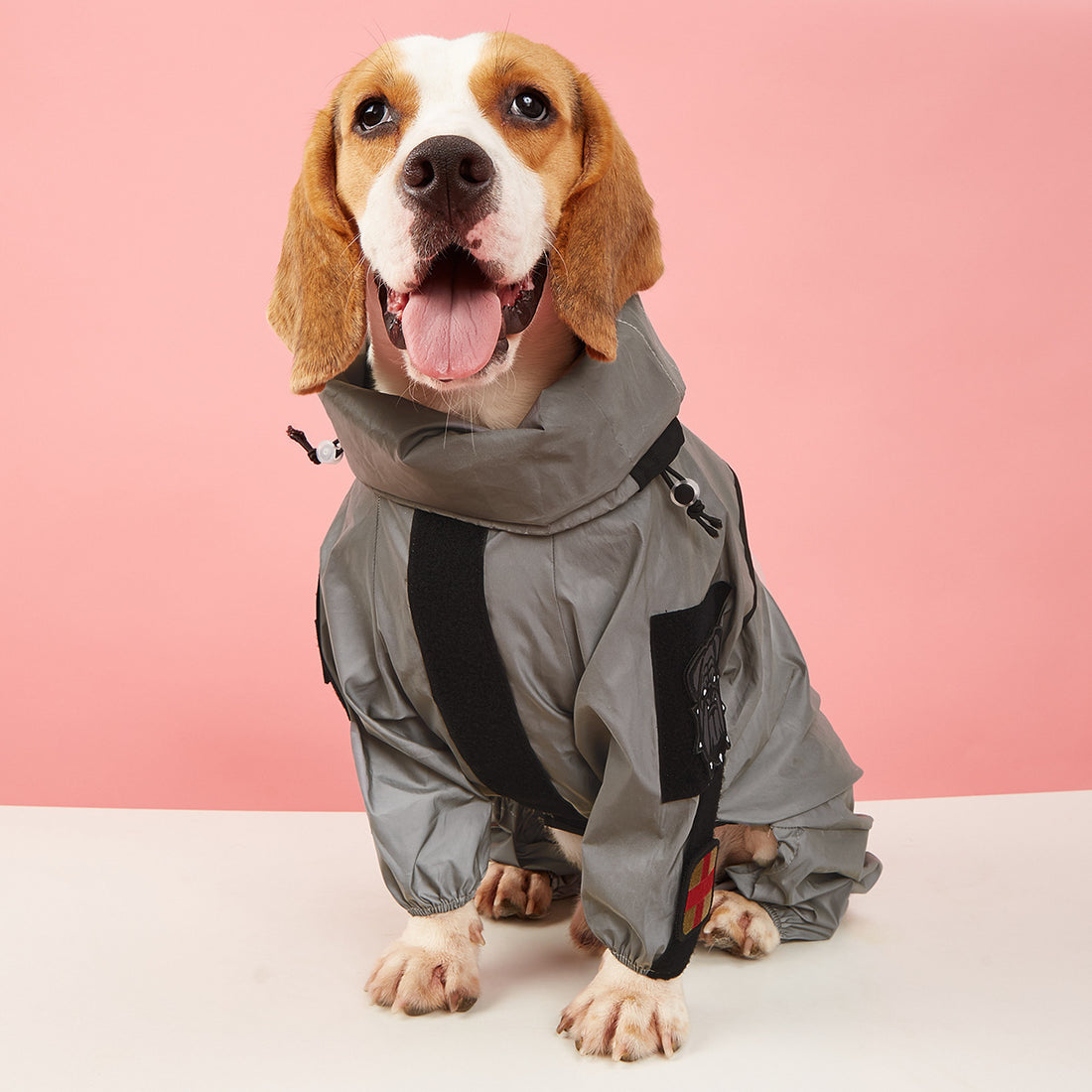 Pet Reflective All-inclusive Four-legged Raincoat