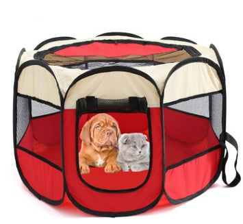 Folding Octagonal Pet Fence Oxford bag