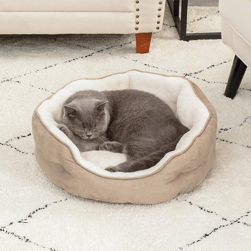 Pet Dog Accessories Soft Round Bed