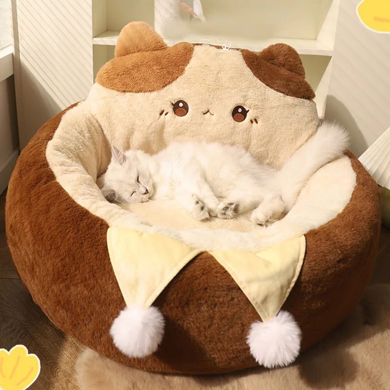 Cats Sofa Round Mattress Bed