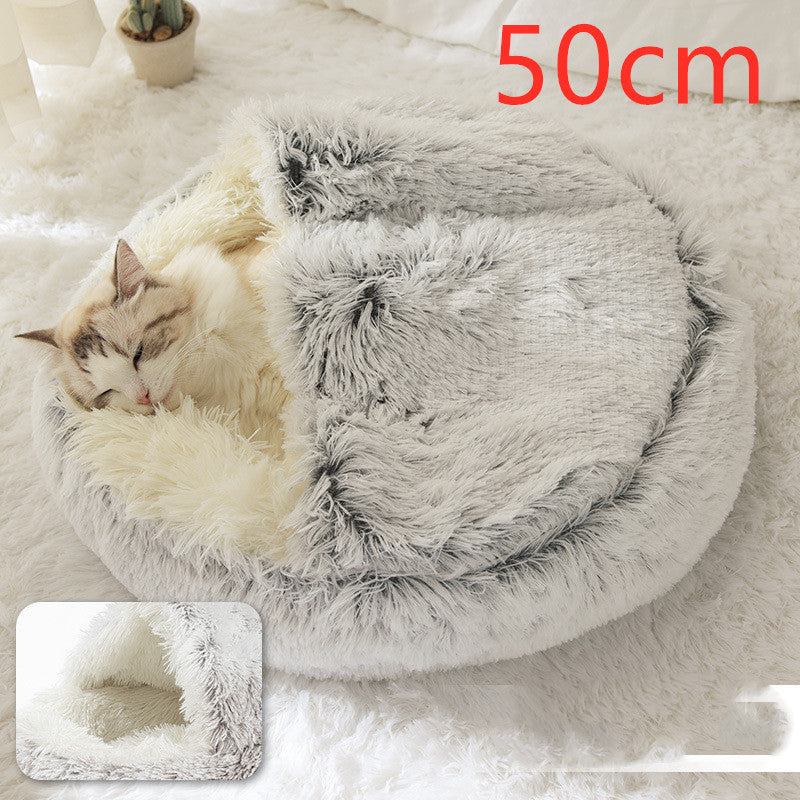 2 In 1 Soft Long Plush Bed