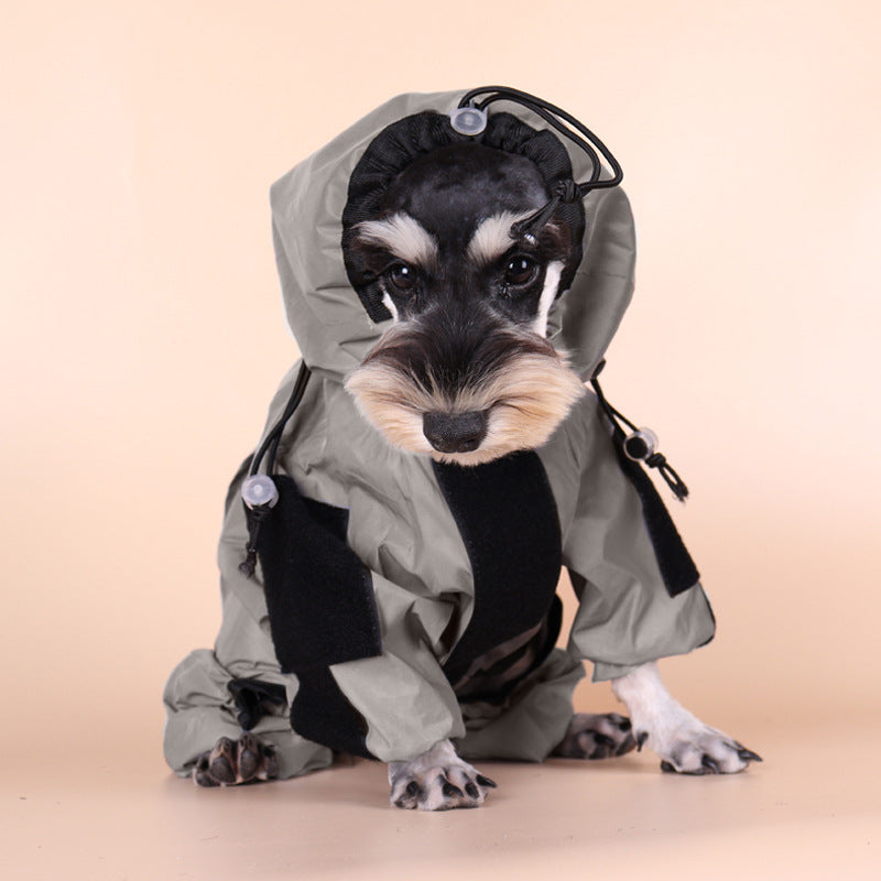 Pet Reflective All-inclusive Four-legged Raincoat