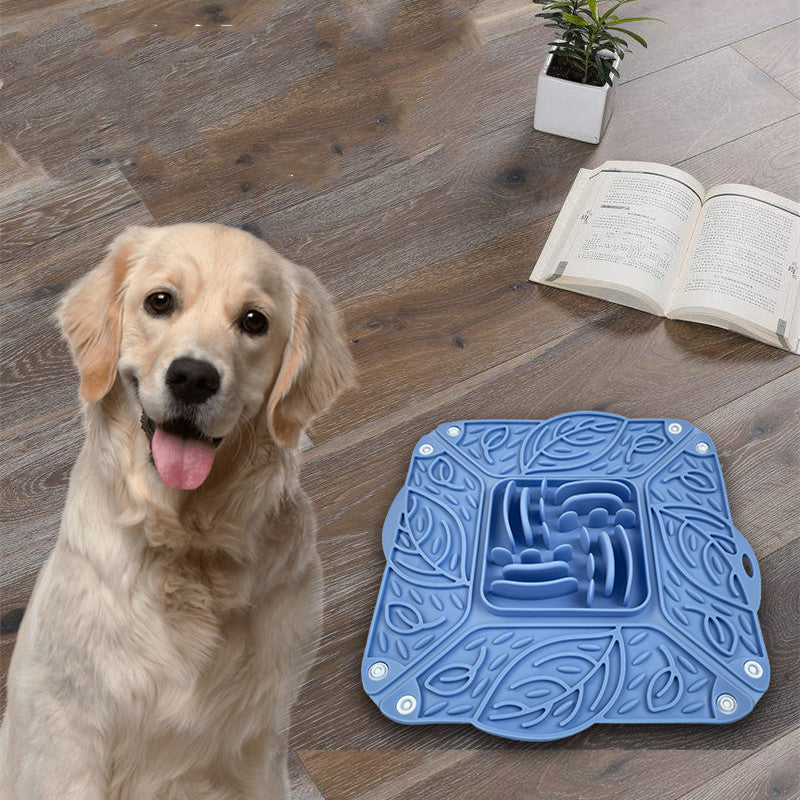 Pet Silicone Foldable Slow Food Feeding Bowl