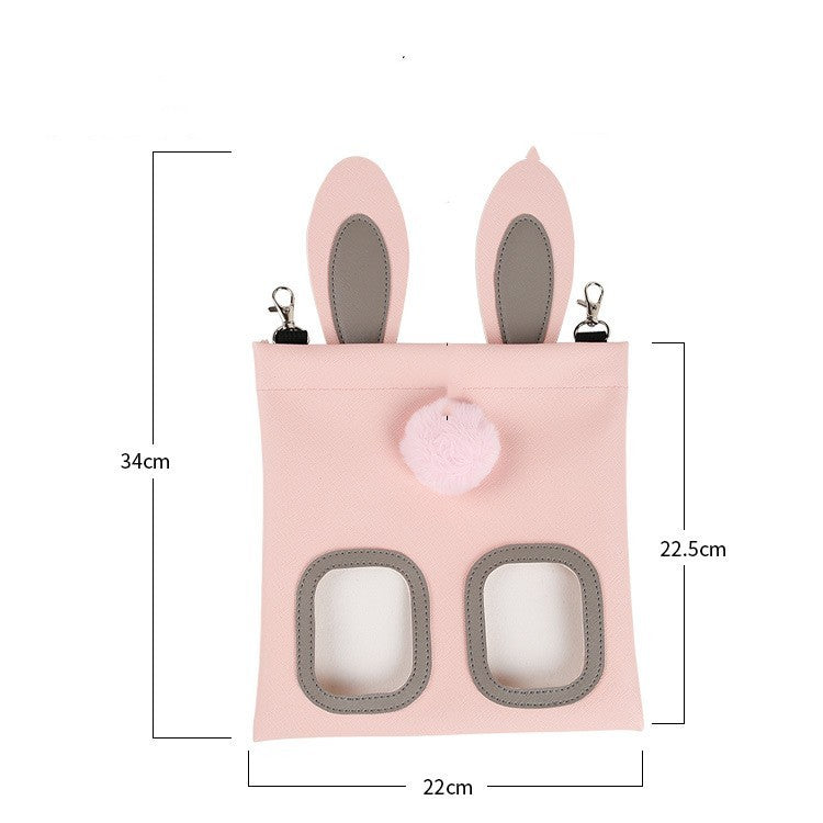 Cute Straw Bag Bunny Totoro Hamster Feeder