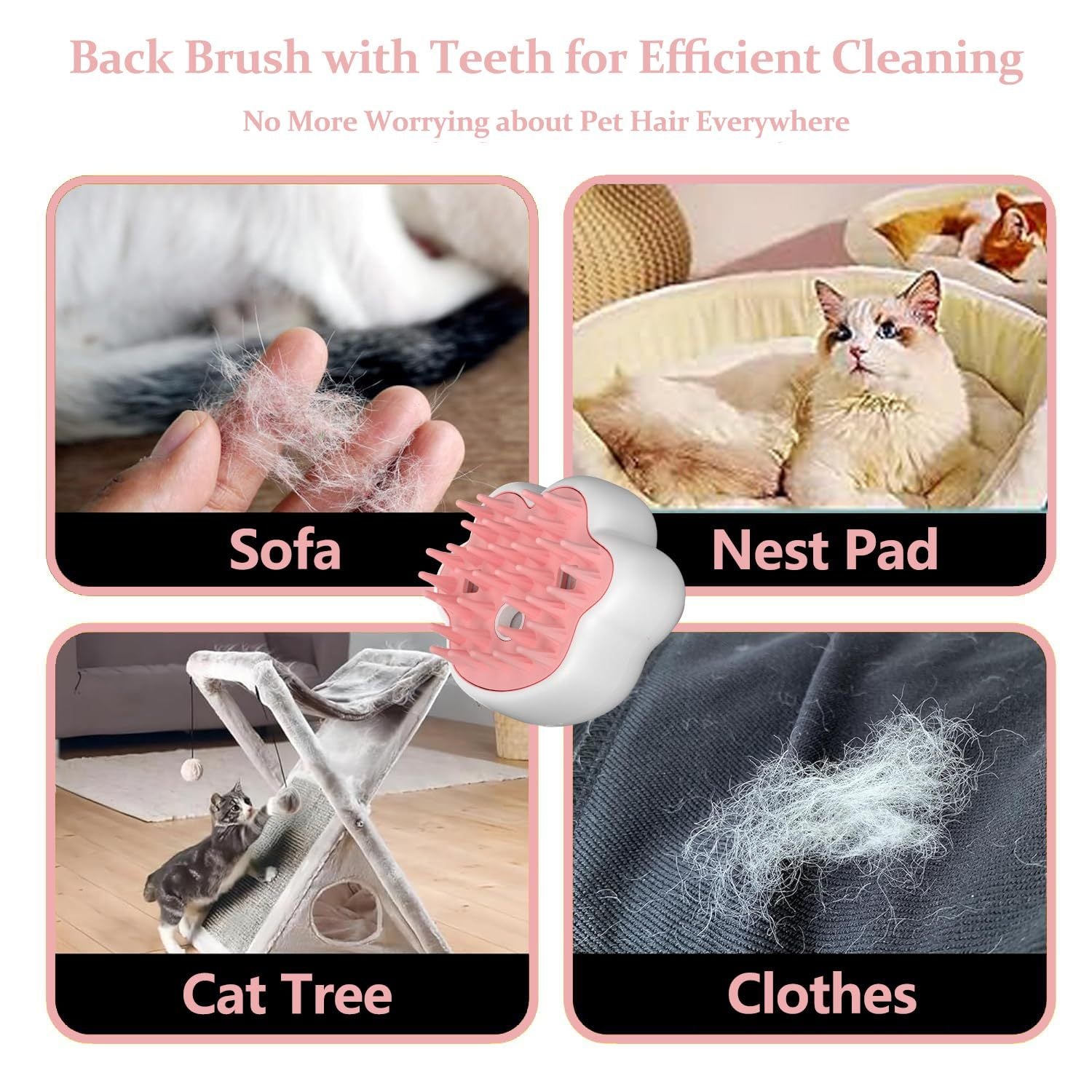 4 In 1 Cat Brush For Removing Hair