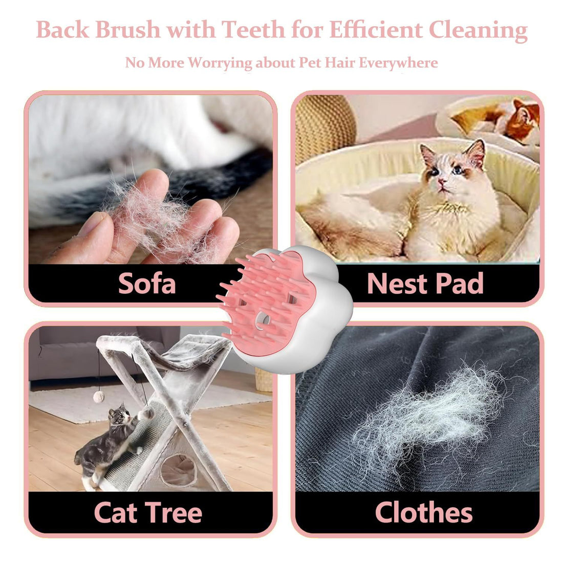 4 In 1 Cat Brush For Removing Hair