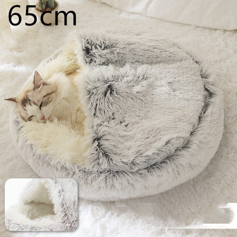 2 In 1 Soft Long Plush Bed