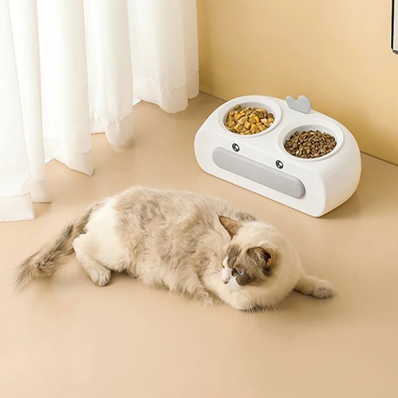 Duck Design Pet Double Bowl Feeding Supplies