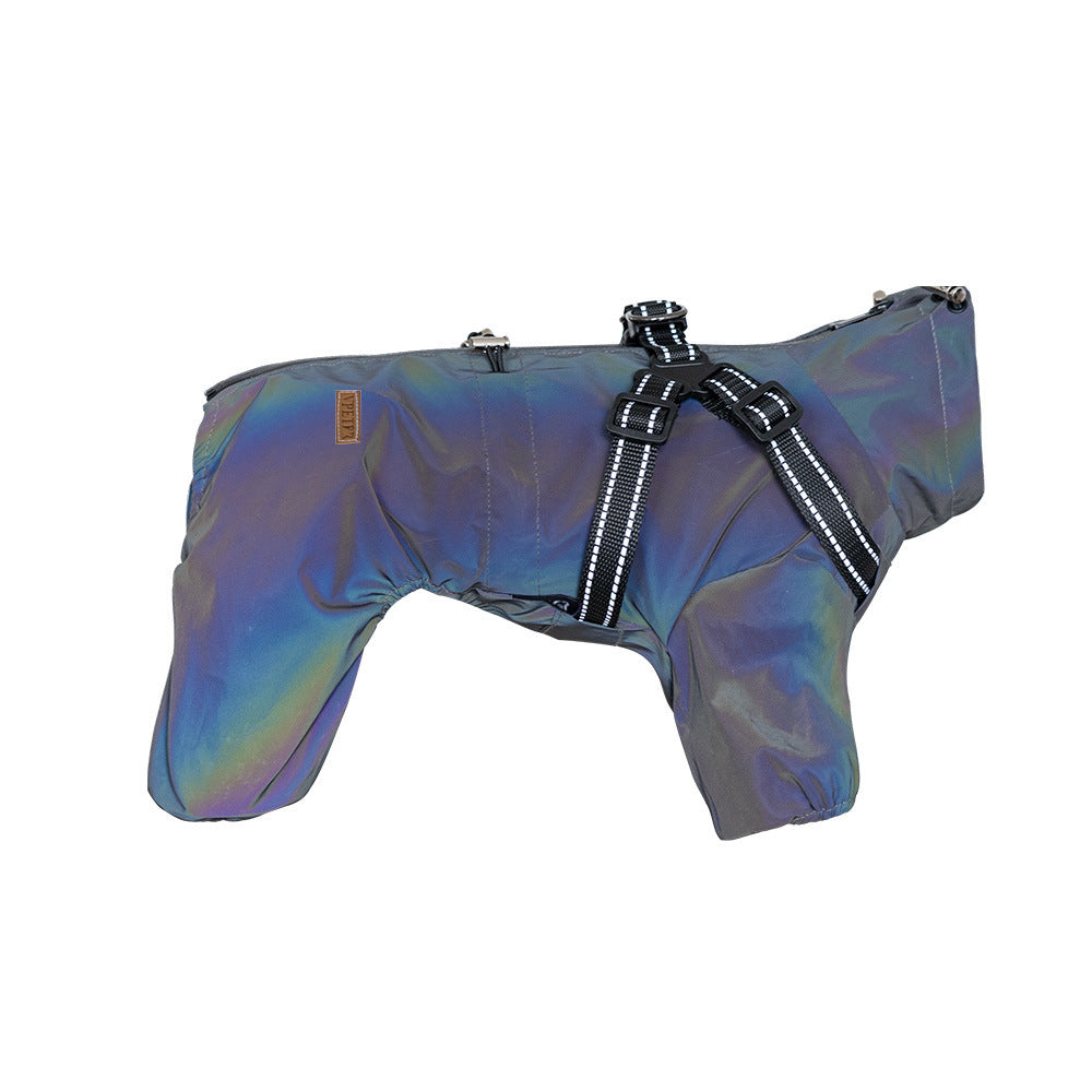 Fashion Personality Pet One-piece Raincoat