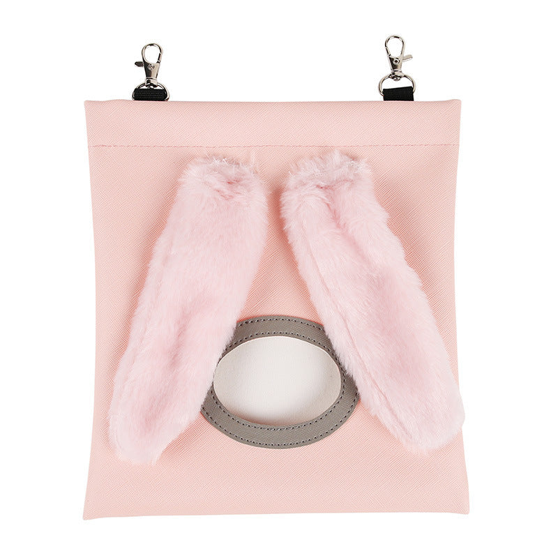 Cute Straw Bag Bunny Totoro Hamster Feeder