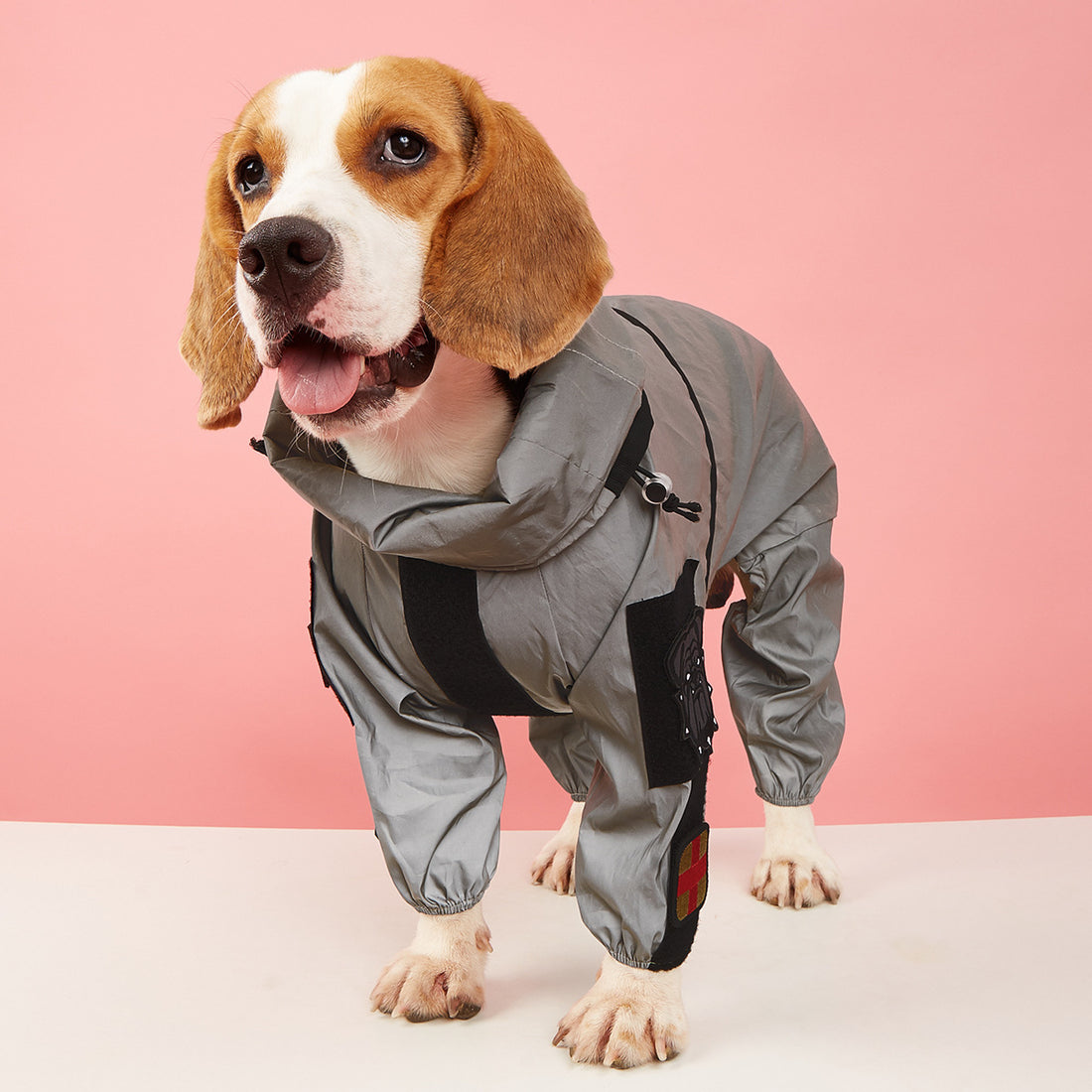 Pet Reflective All-inclusive Four-legged Raincoat