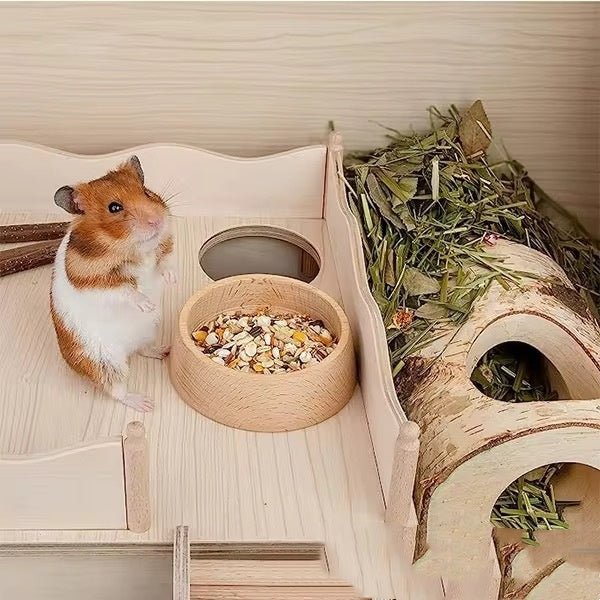Beech Hamster Food Basin Feeding Bowl