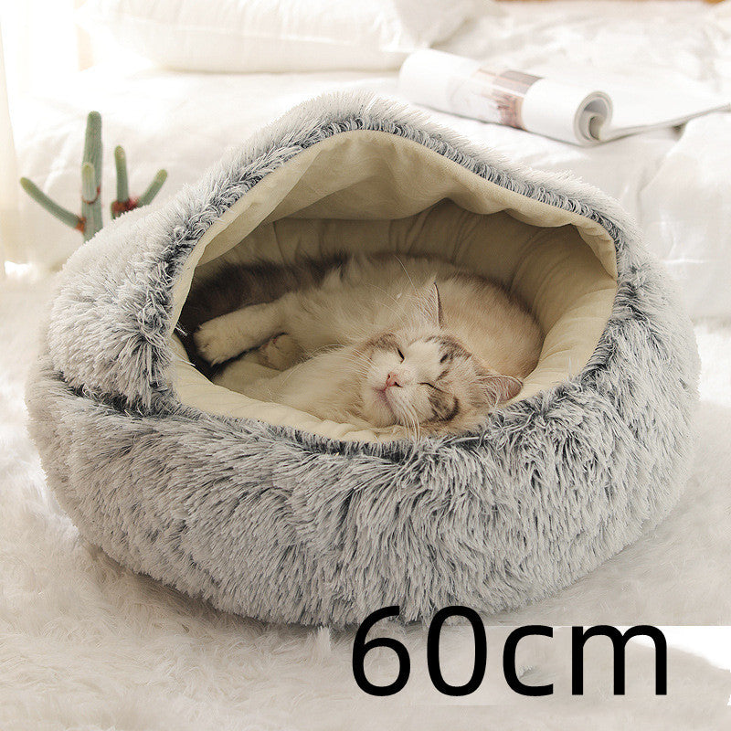 2 In 1 Soft Long Plush Bed