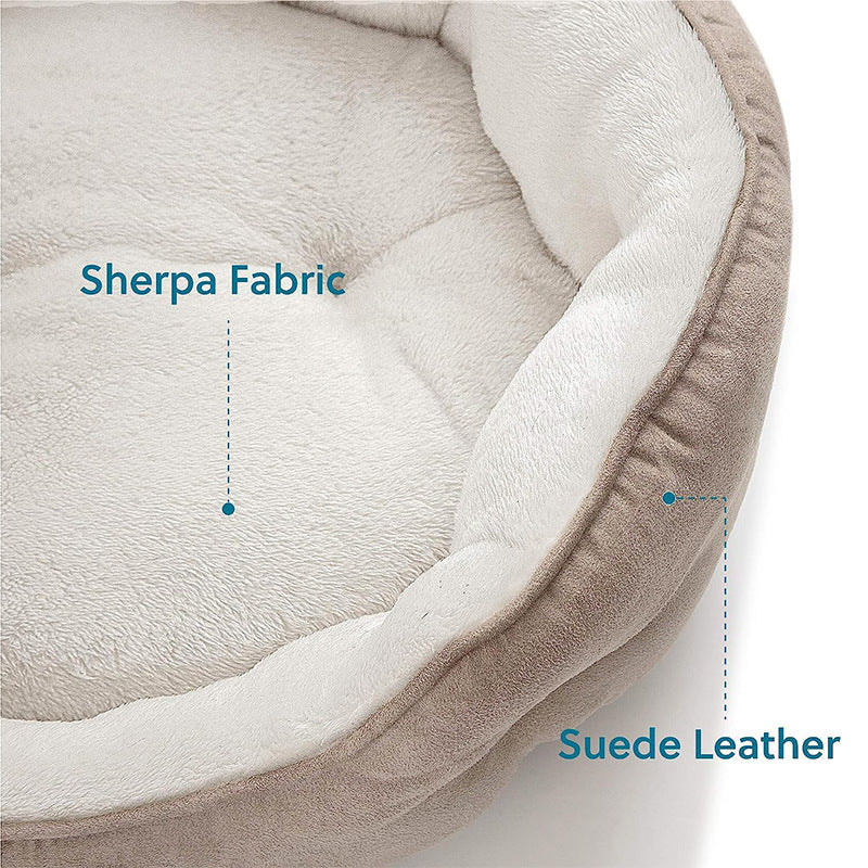 Pet Dog Accessories Soft Round Bed