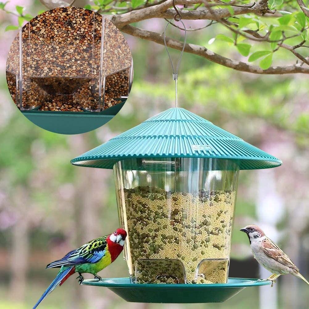 Outdoor Hanging Transparent Bird Feeder