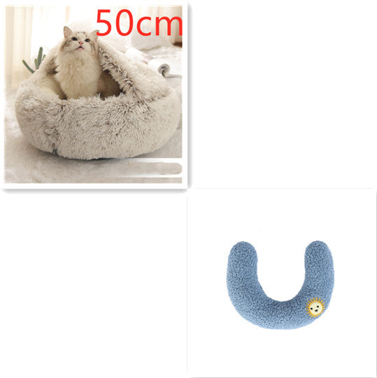 2 In 1 Soft Long Plush Bed
