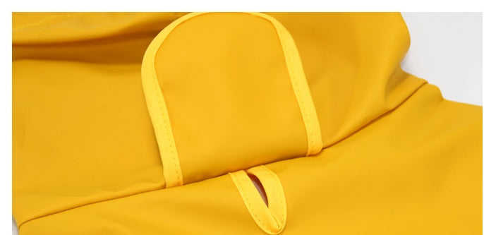 Dog Raincoat Transparent With Bellyband
