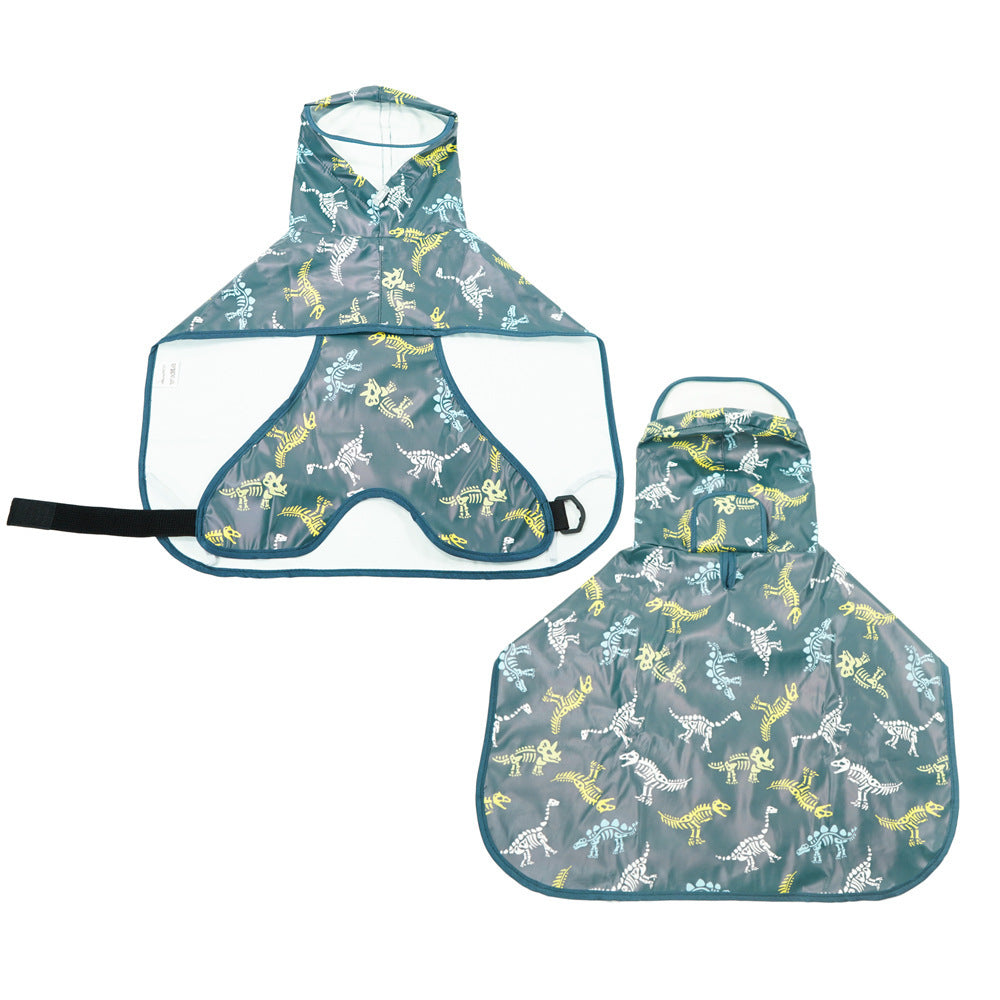 Dog Raincoat Transparent With Bellyband