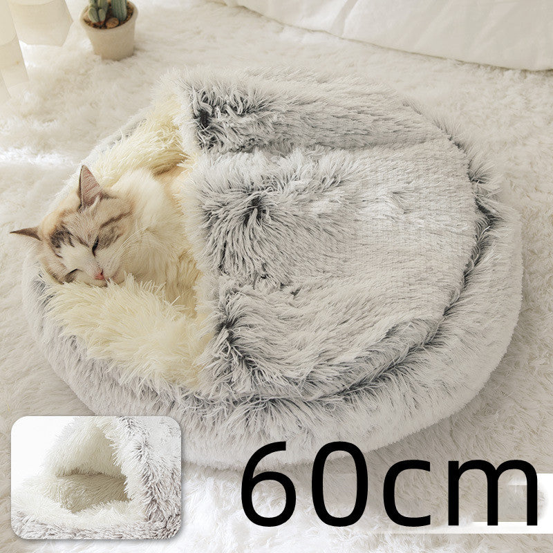 2 In 1 Soft Long Plush Bed