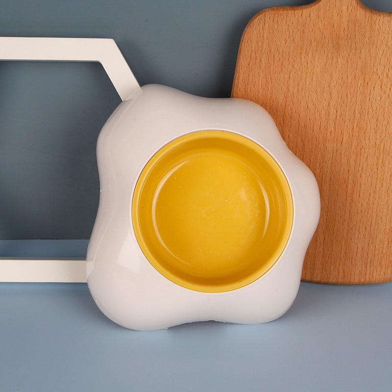 Egg-shaped Pet Bowl Drinking Water Bowl