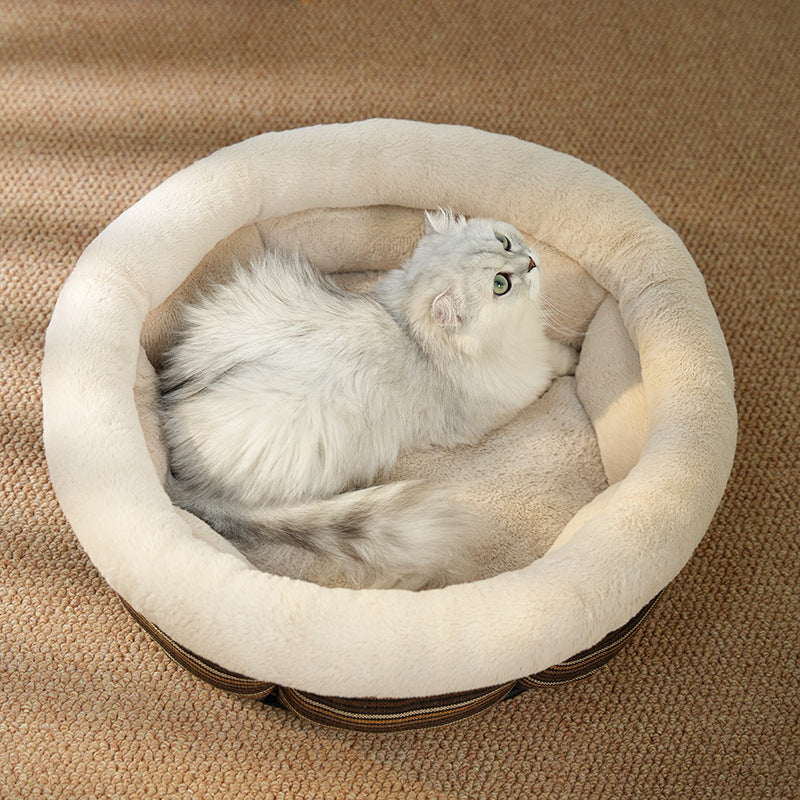 Dog Linen Round Nest Non-slip