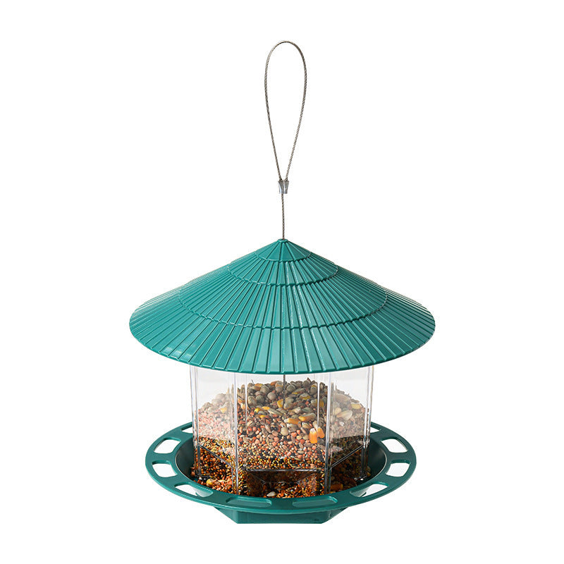 Outdoor Hanging Transparent Bird Feeder