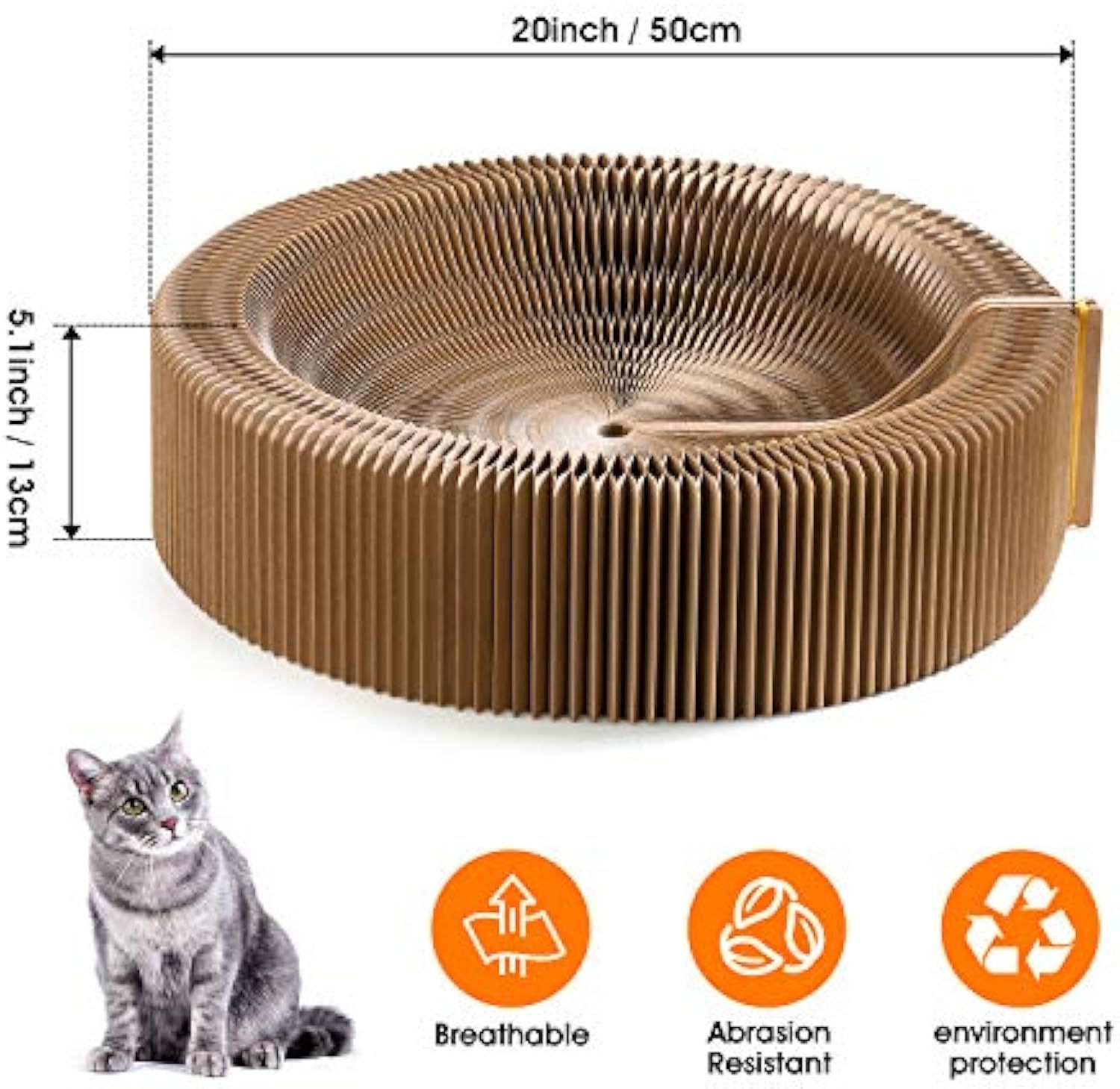 Collapsible Cat Scratcher Lounge Bed