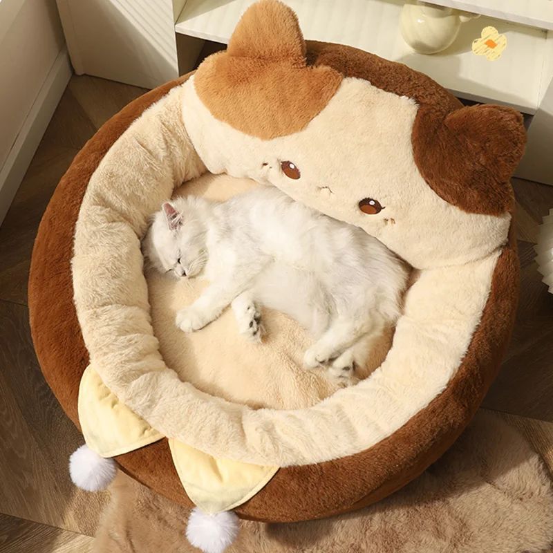 Cats Sofa Round Mattress Bed