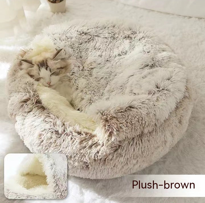 2 In 1 Soft Long Plush Bed