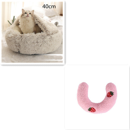 2 In 1 Soft Long Plush Bed